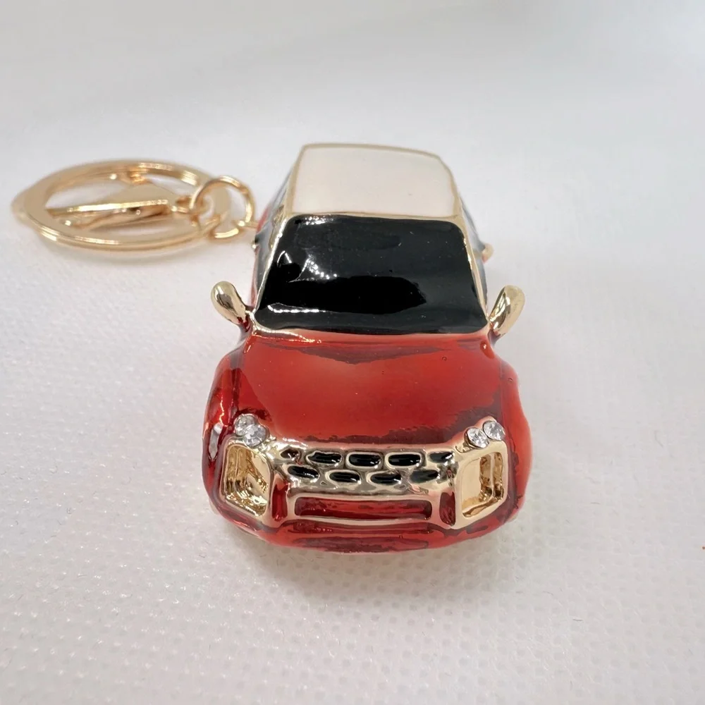 New Red Mini Cooper Car Bag charm keychain